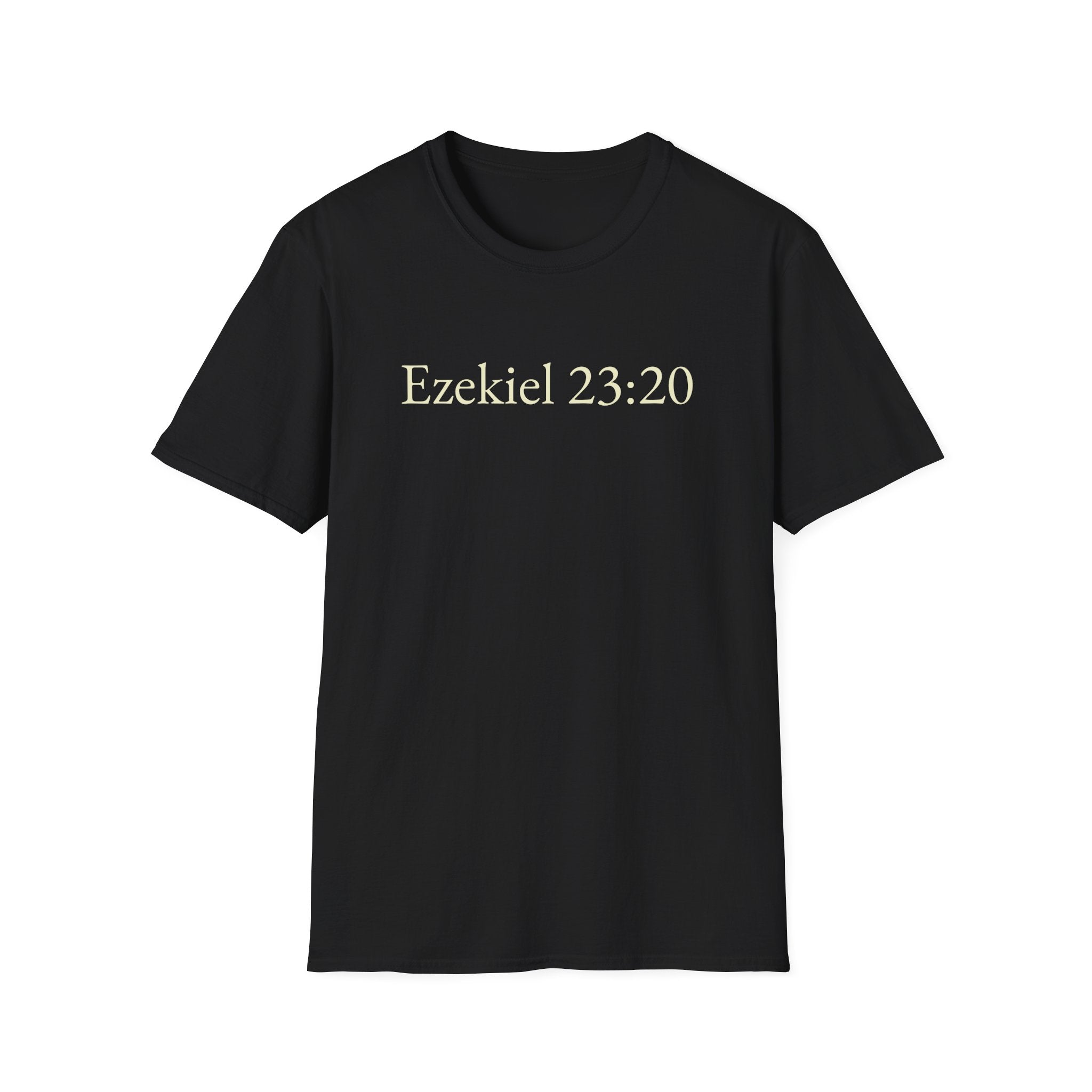 Ezekiel 23:20 Shirt Funny Bible Verse Tee Subtle Humor Graphic T-Shirt Unisex