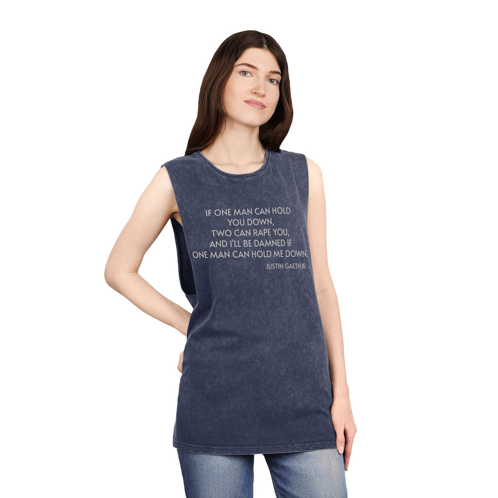 If One Man Can Hold You Down quote Tank Top GYM Justin Gaethje UFC
