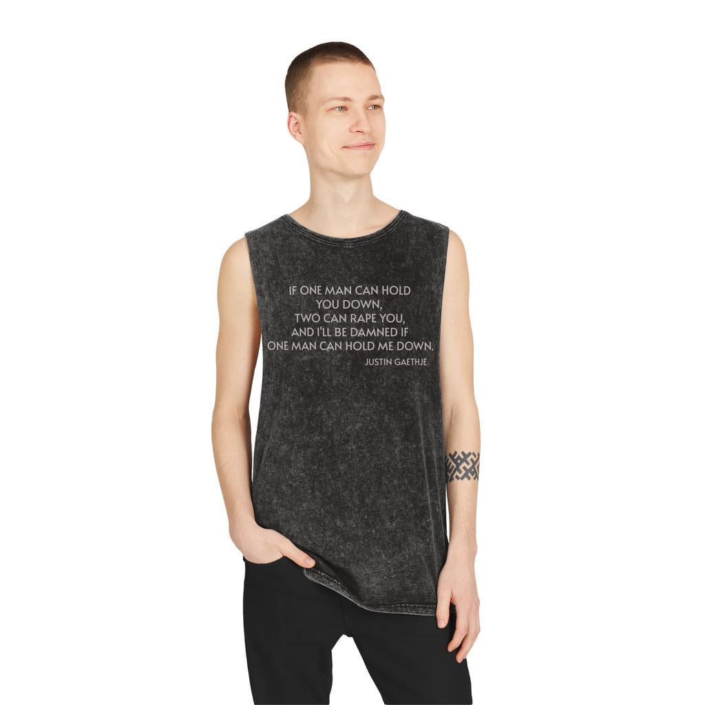 If One Man Can Hold You Down quote Tank Top GYM Justin Gaethje UFC
