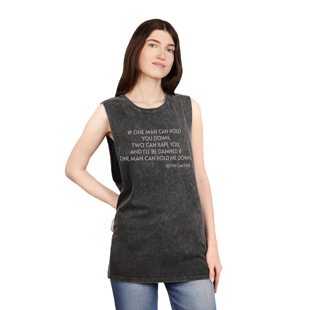 If One Man Can Hold You Down quote Tank Top GYM Justin Gaethje UFC