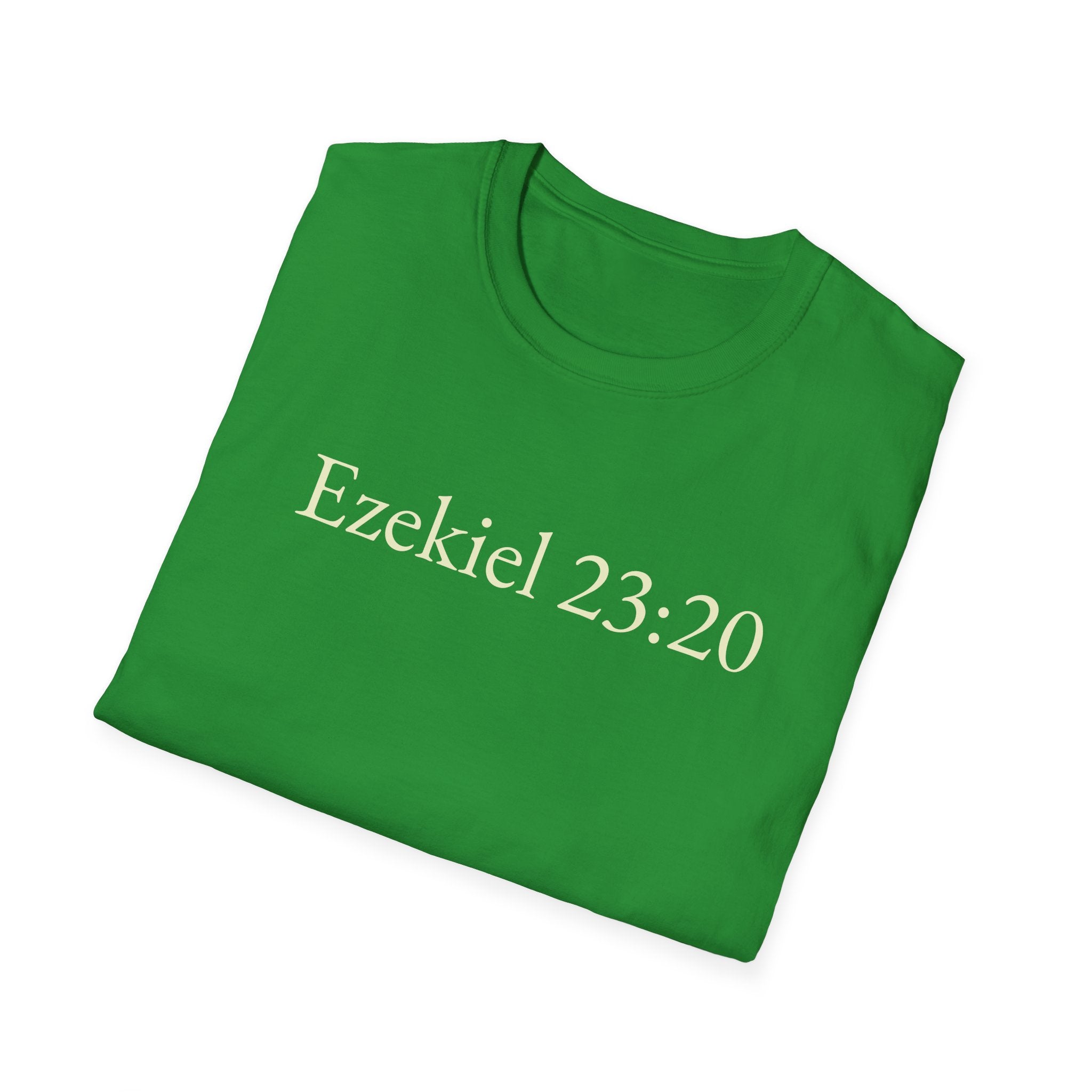 Ezekiel 23:20 Shirt Funny Bible Verse Tee Subtle Humor Graphic T-Shirt Unisex