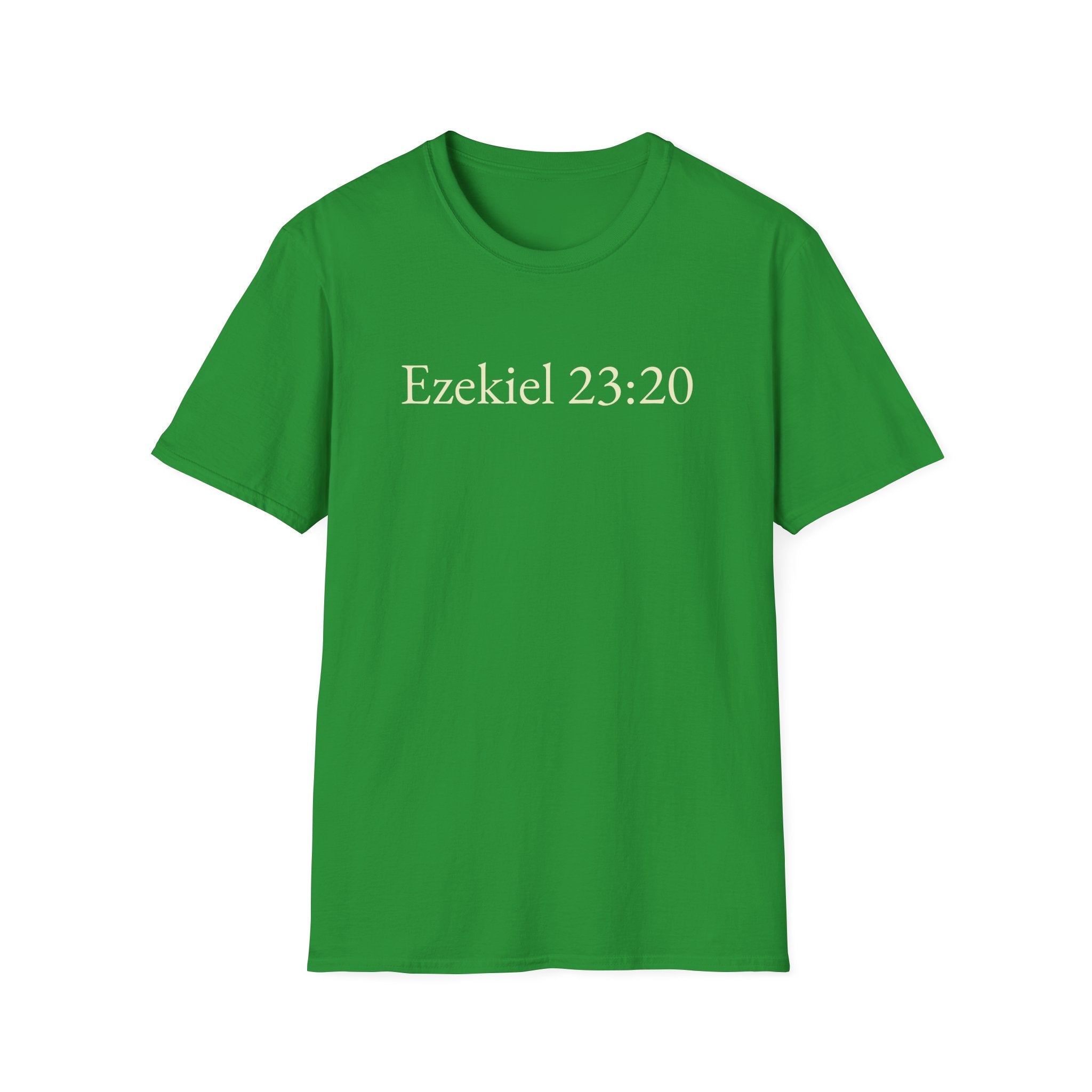 Ezekiel 23:20 Shirt Funny Bible Verse Tee Subtle Humor Graphic T-Shirt Unisex