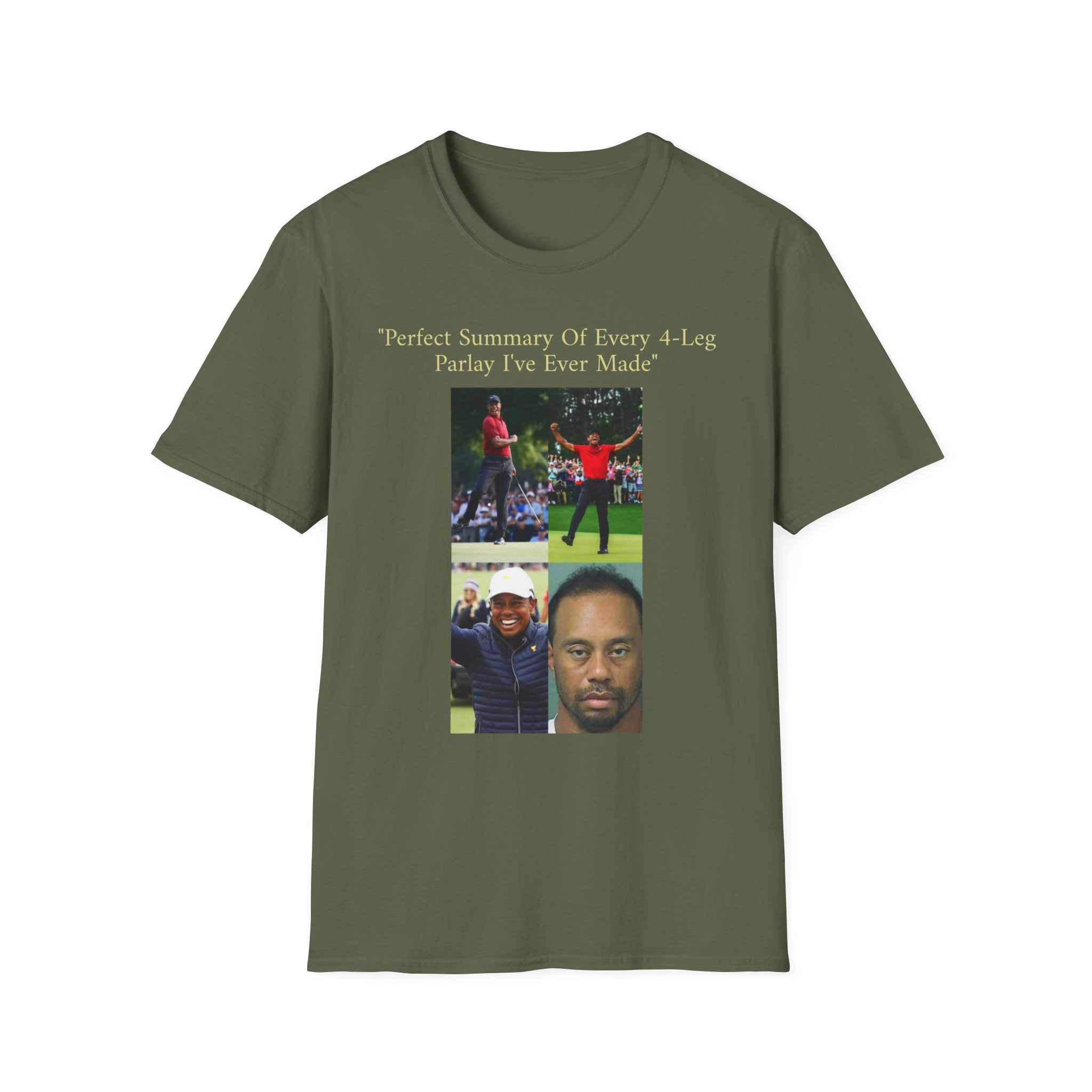 Perfect Summary Of Every 4‑Leg Parlay Tee Tiger Celebration Meme T‑Shirt